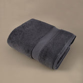 Hectarul - Prosop de baie din bumbac 100%, 41x76 cm, Densitate 650 gr/m², Maisonette Loft, gri charcoal